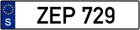 Trailer License Plate